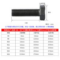 千鉴思 8.8级碳钢发黑六角螺栓平垫螺母套装（1螺栓+1螺母+2平垫） M12*65 100组/包