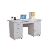 盛誉尚华 办公桌 高750*宽1600*深700mm 冷轧钢+防火板 灰白色 单位：张