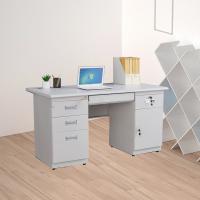 盛誉尚华 办公桌 高750*宽1600*深700mm 冷轧钢+防火板 灰白色 单位：张